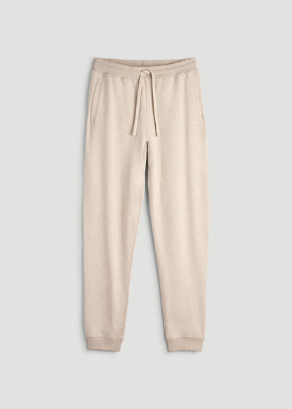 Wearever 2.0 French Terry Joggers for Tall Men in Oatmeal Mix