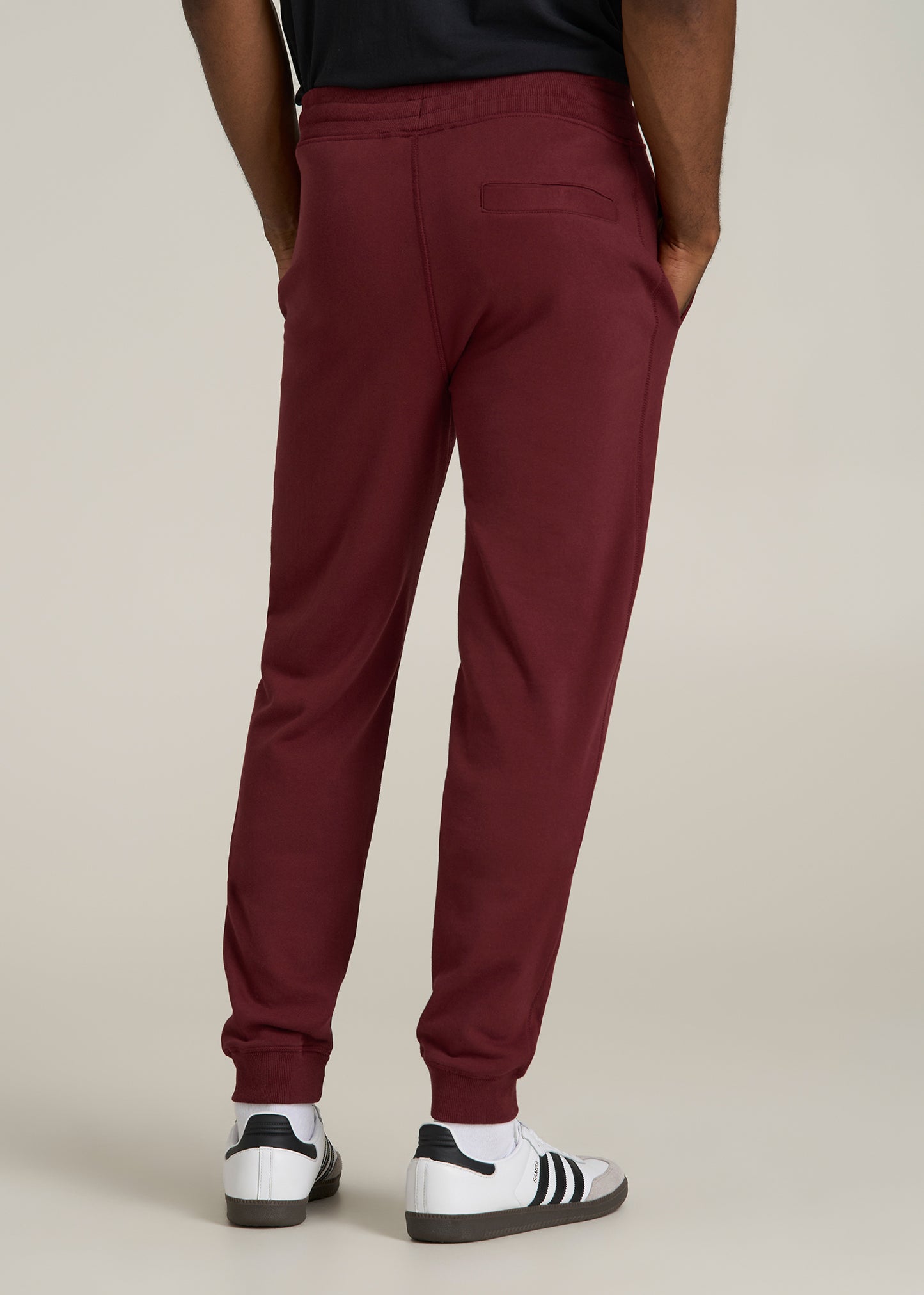 Wearever 2.0 French Terry Joggers for Tall Men in Red Ochre