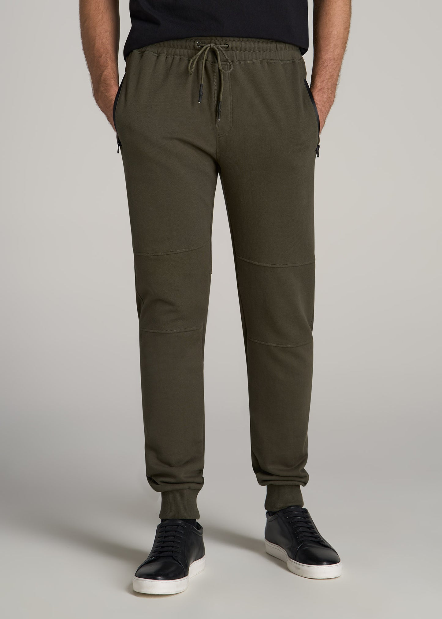 Wearever French Terry Men's Tall Joggers in Camo Green
