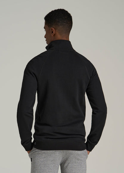 Wearever 2.0 French Terry Quarter-Zip Sweatshirt for Tall Men in Black