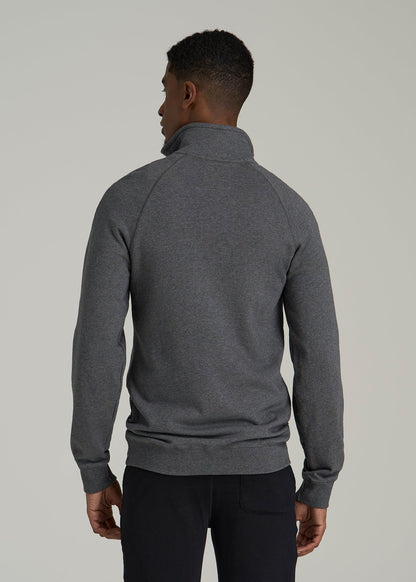 Wearever 2.0 French Terry Quarter-Zip Sweatshirt for Tall Men in Charcoal Mix