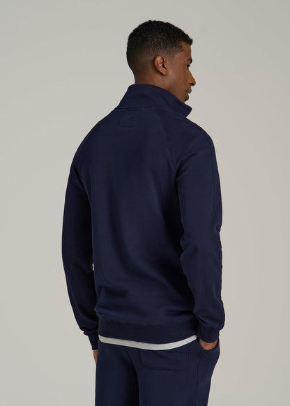Wearever 2.0 French Terry Quarter-Zip Sweatshirt for Tall Men in Evening Blue