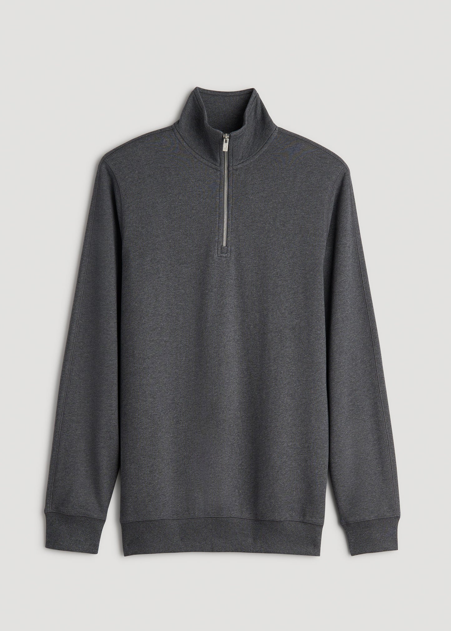 Wearever 2.0 French Terry Quarter-Zip Tall Men's Sweatshirt in Charcoal Mix