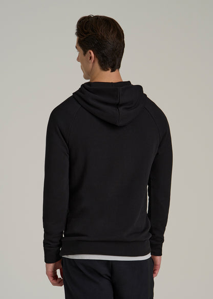 Wearever Fleece Pullover Hoodie for Tall Men in Black