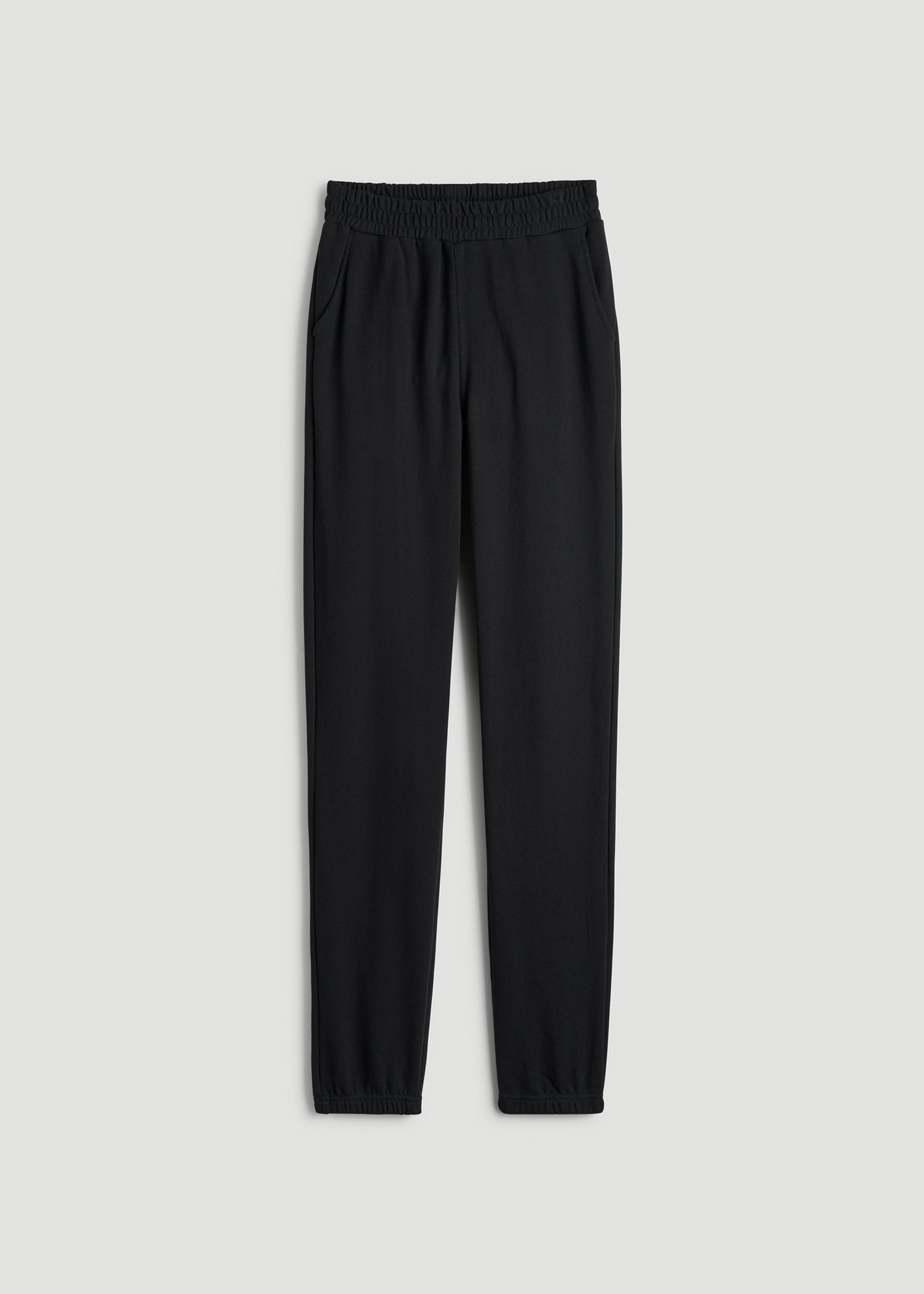 French Terry Sweatpants Men: Tall Black Sweatpants | American Tall