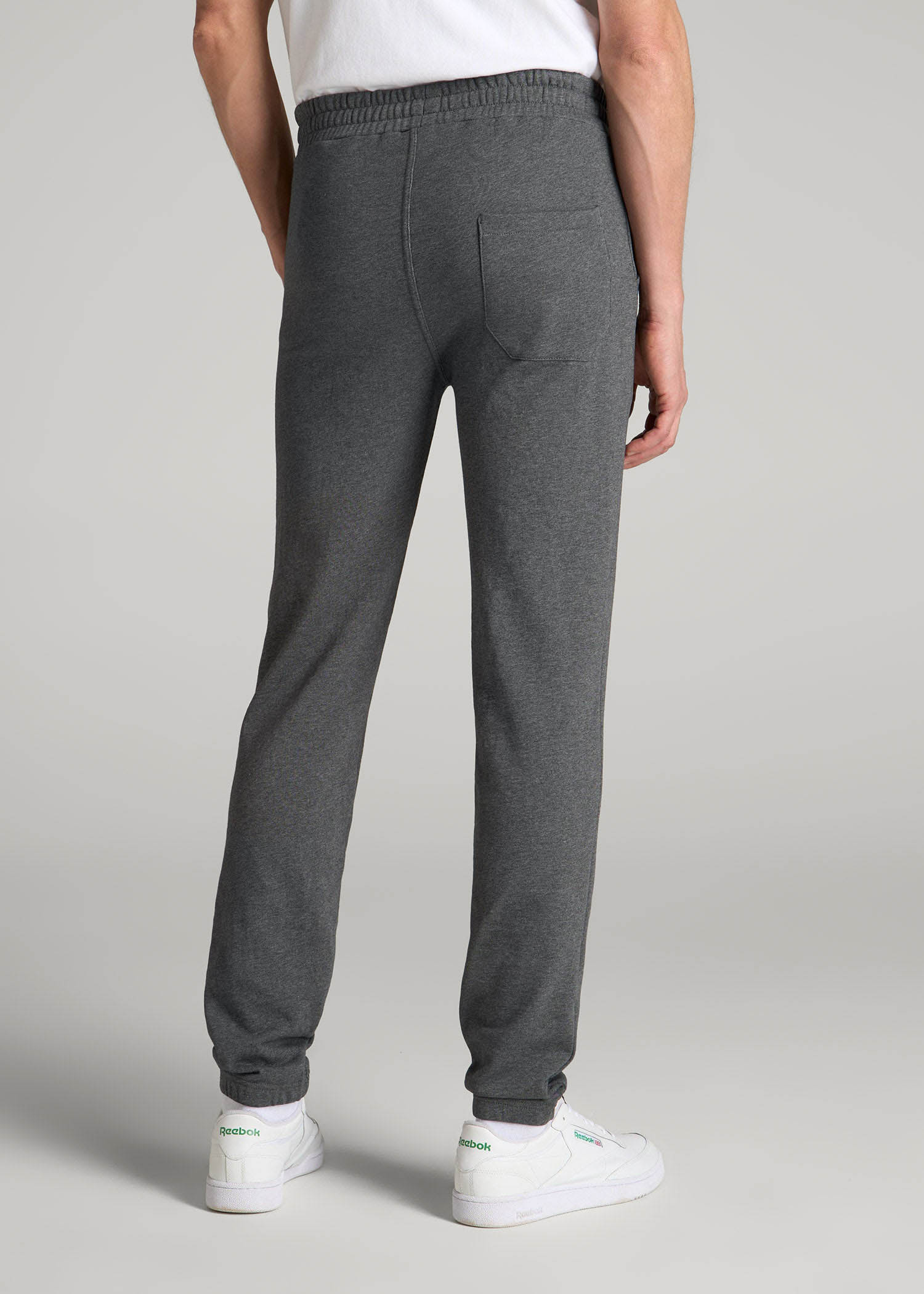 Wearever French Terry Sweatpants for Tall Men in Charcoal Mix