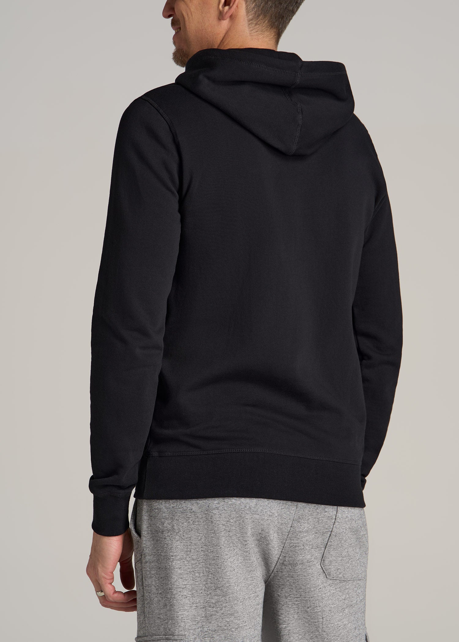 Men's Grey Hoodie - Brushed Cotton Hooded Sweatshirt - Casual Clothes – Top  Top