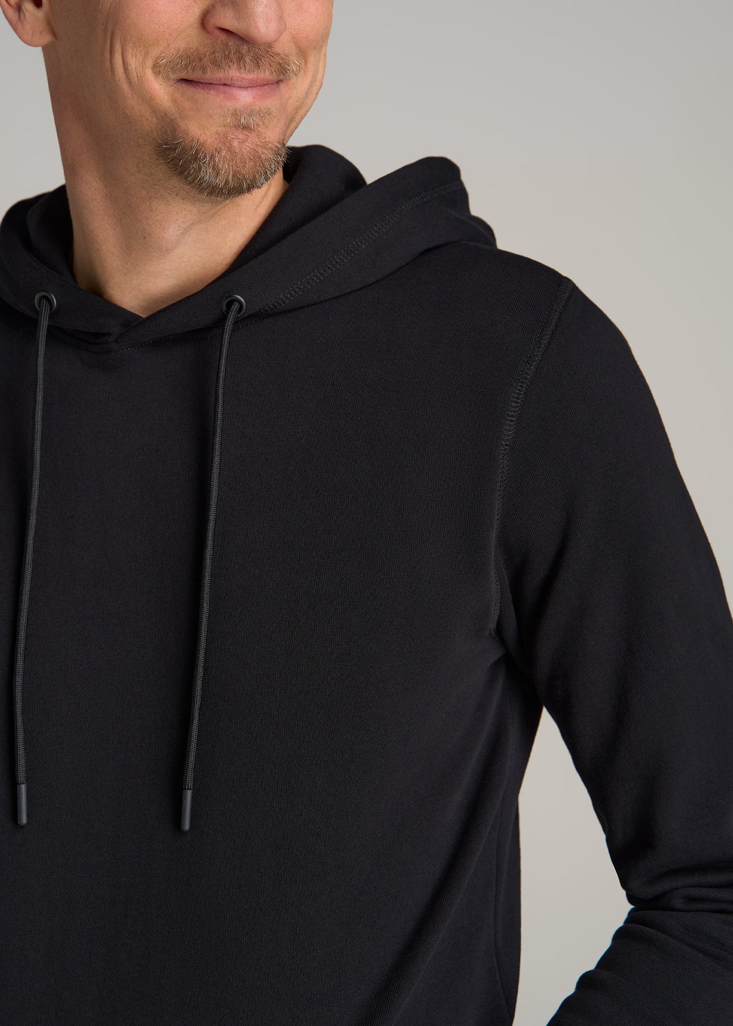Wearever Fleece Pullover Men's Tall Hoodie in Black