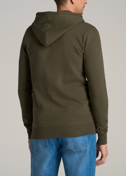 Wearever Fleece Pullover Men's Tall Hoodie in Camo Green