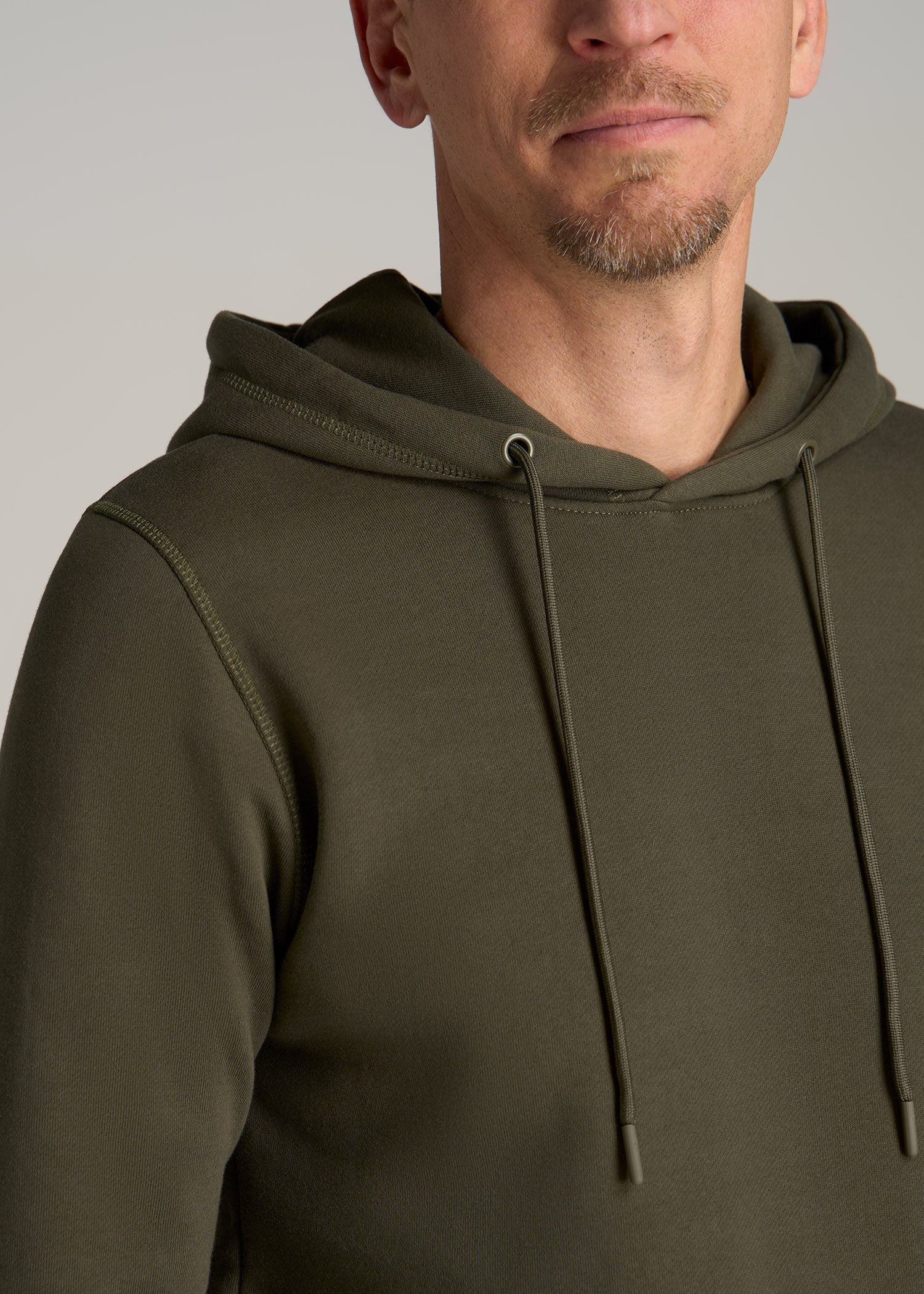 Wearever Fleece Pullover Men's Tall Hoodie in Black