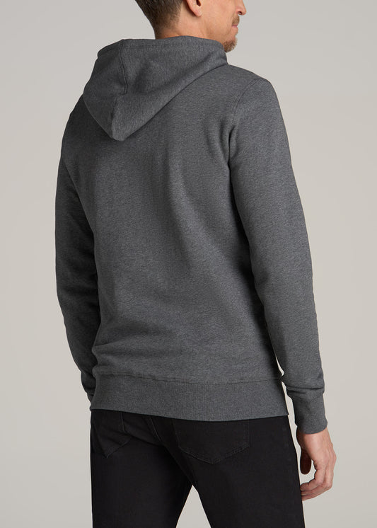 Wearever Fleece Pullover Men's Tall Hoodie in Charcoal Mix
