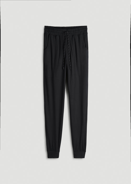 Weekender Stretch Lounge Joggers for Tall Men in Black