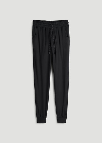 Weekender Stretch Lounge Joggers for Tall Men in Black