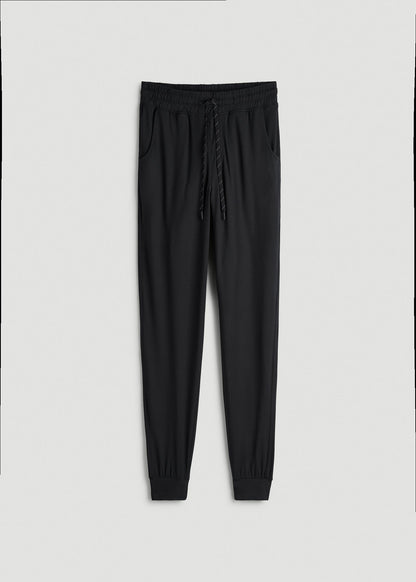 Weekender Stretch Lounge Joggers for Tall Men in Black