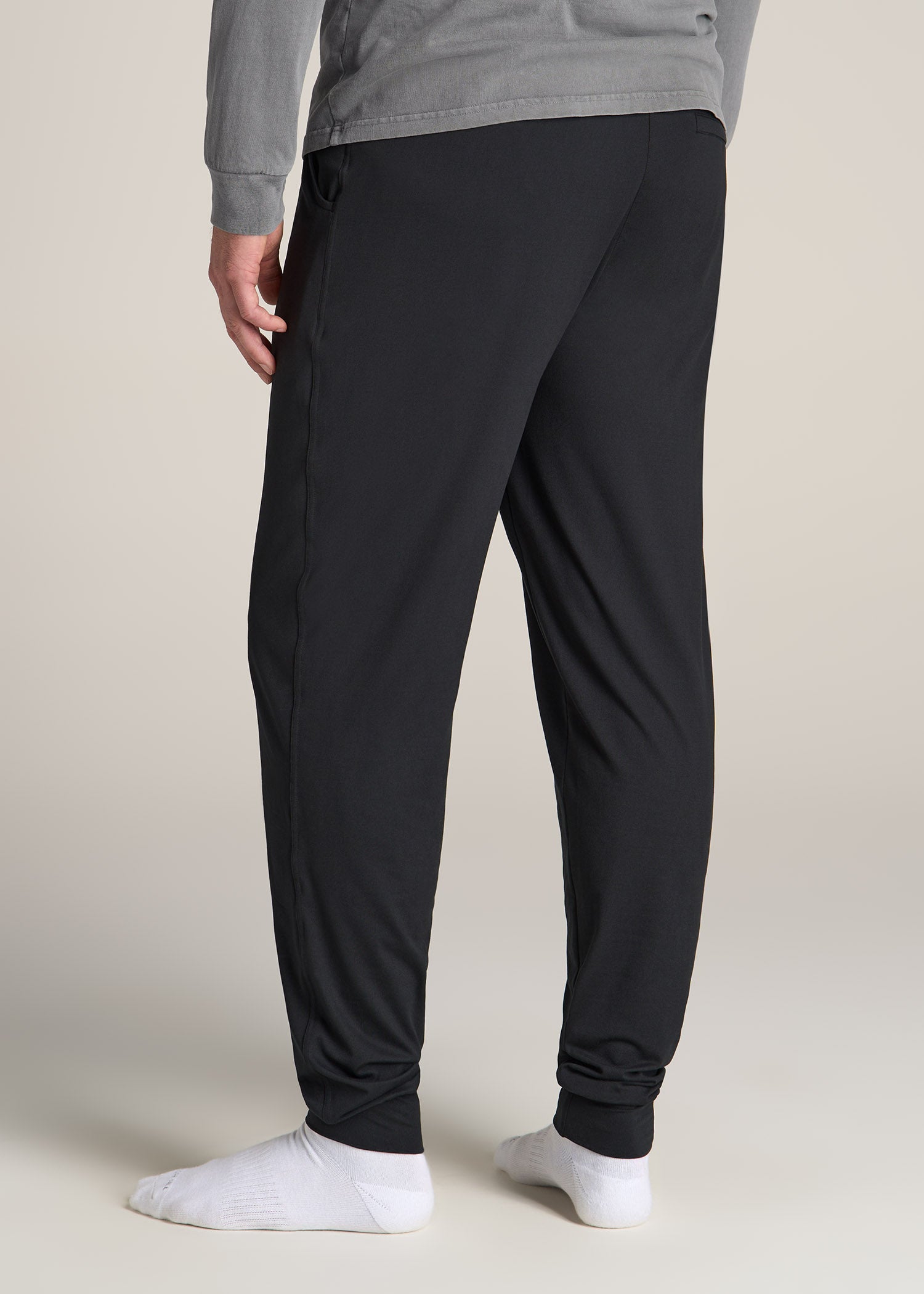 Weekender Stretch Lounge Joggers for Tall Men in Charcoal Mix