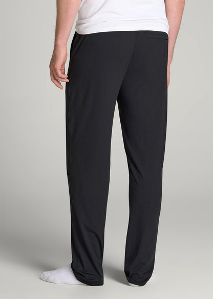 Weekender Stretch Lounge Pants for Tall Men in Black