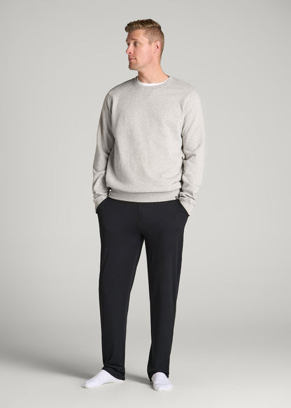 Weekender Stretch Lounge Pants for Tall Men in Black