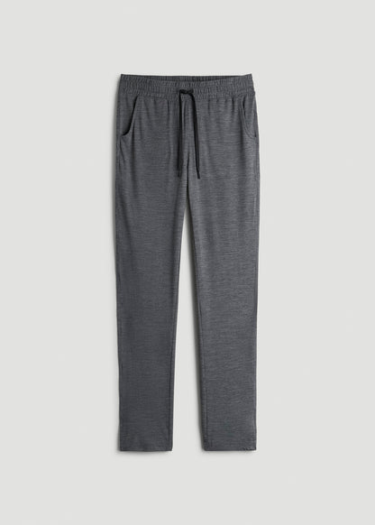 Weekender Stretch Lounge Pants for Tall Men in Charcoal Mix