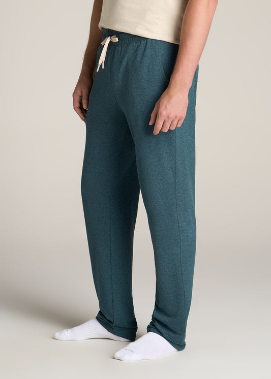 Soft regular fit cotton stretch lounge pants with drawstring