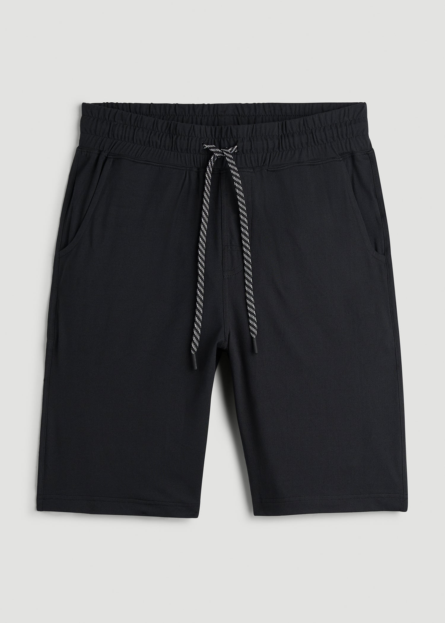 Weekender Stretch Lounge Shorts for Tall Men in Black