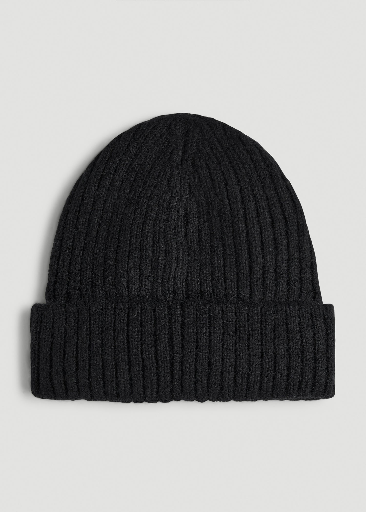 LJ&S Wool Blend Beanie for Tall Men in Black