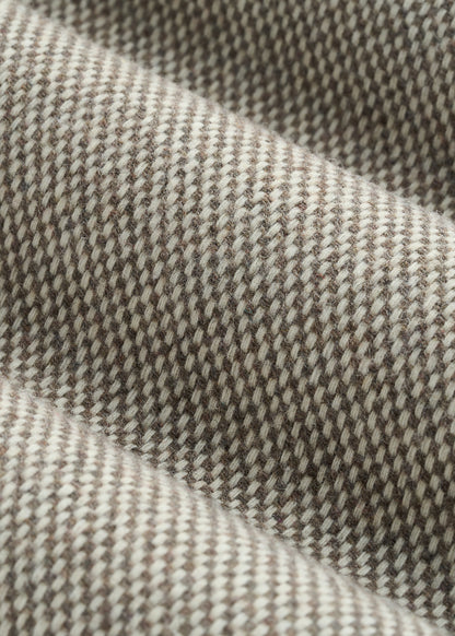 Wool Blend Blazer for Tall Men in Taupe Basketweave