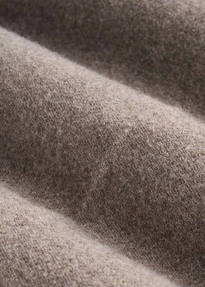 Wool Blend Dress Pants for Tall Men in Taupe Mix