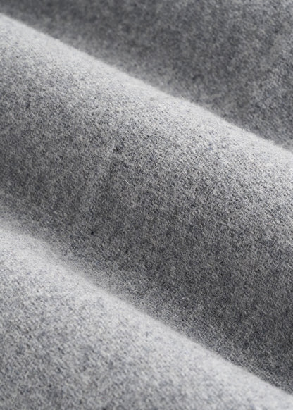 Wool Blend Dress Pants for Tall Men in Tin Grey Mix