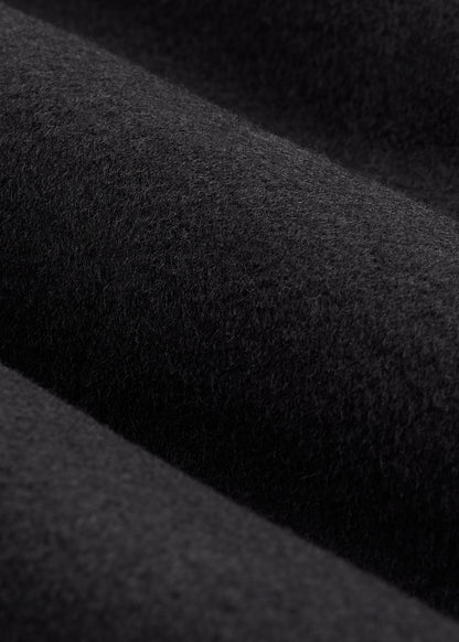 Wool Coat for Tall Men in Charcoal Mix