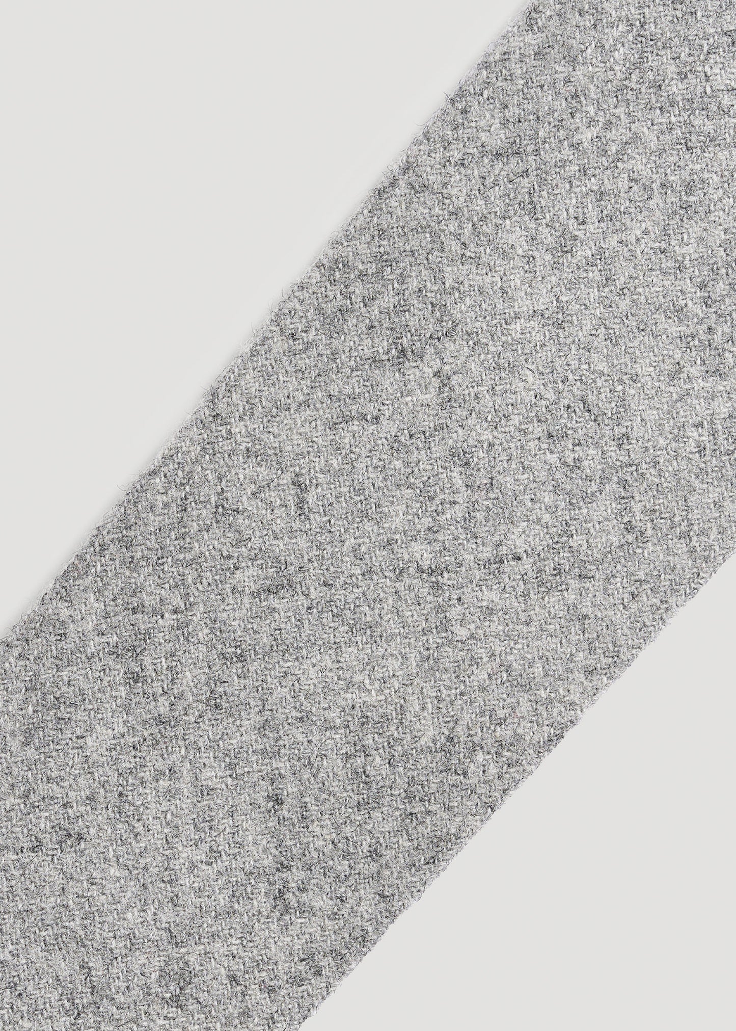 Wool Tie for Tall Men in Grey Mix