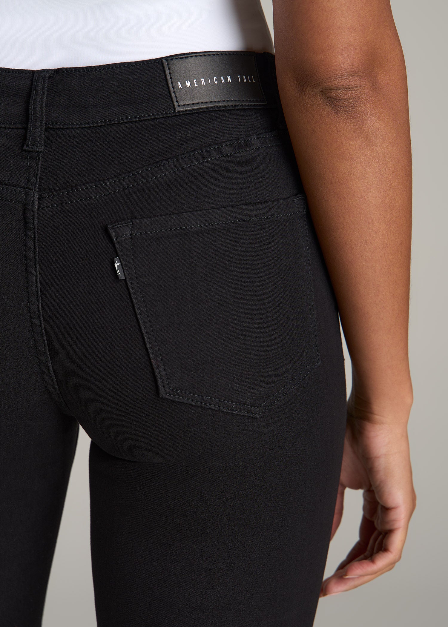 Women's Casual Jeans Soft Mid-Rise Waist Denim Leggings Stretch