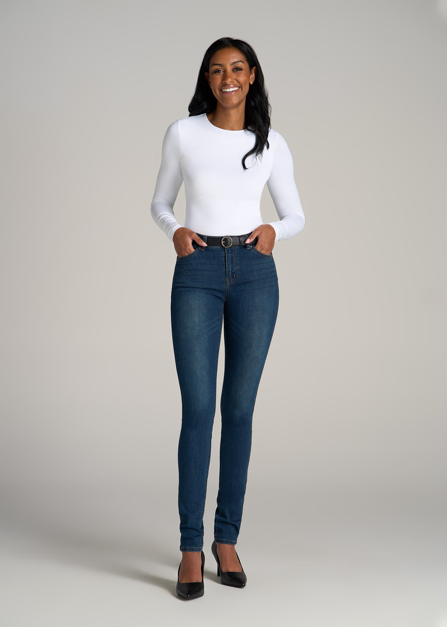 Tall Mid Rise Skinny Jeans