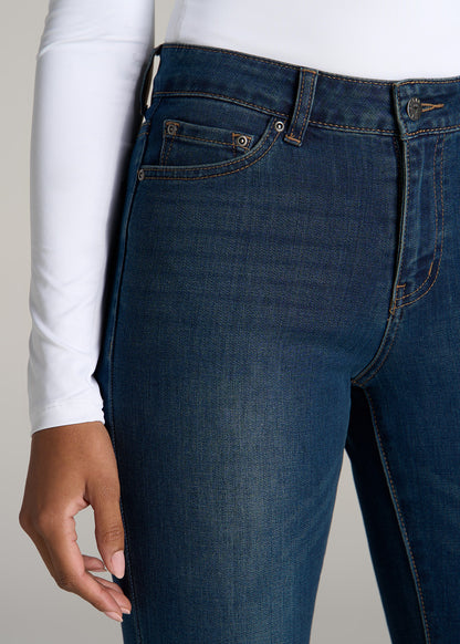Sarah Mid-Rise Skinny Jeans for Tall Women in Blue