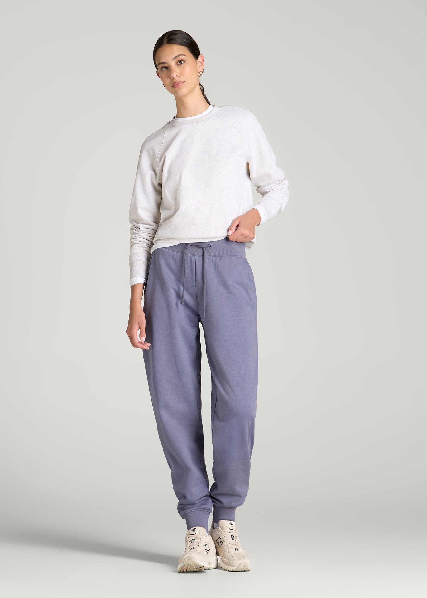 A.T. Basics Athletic Jogger for Tall Women in Blue Granite