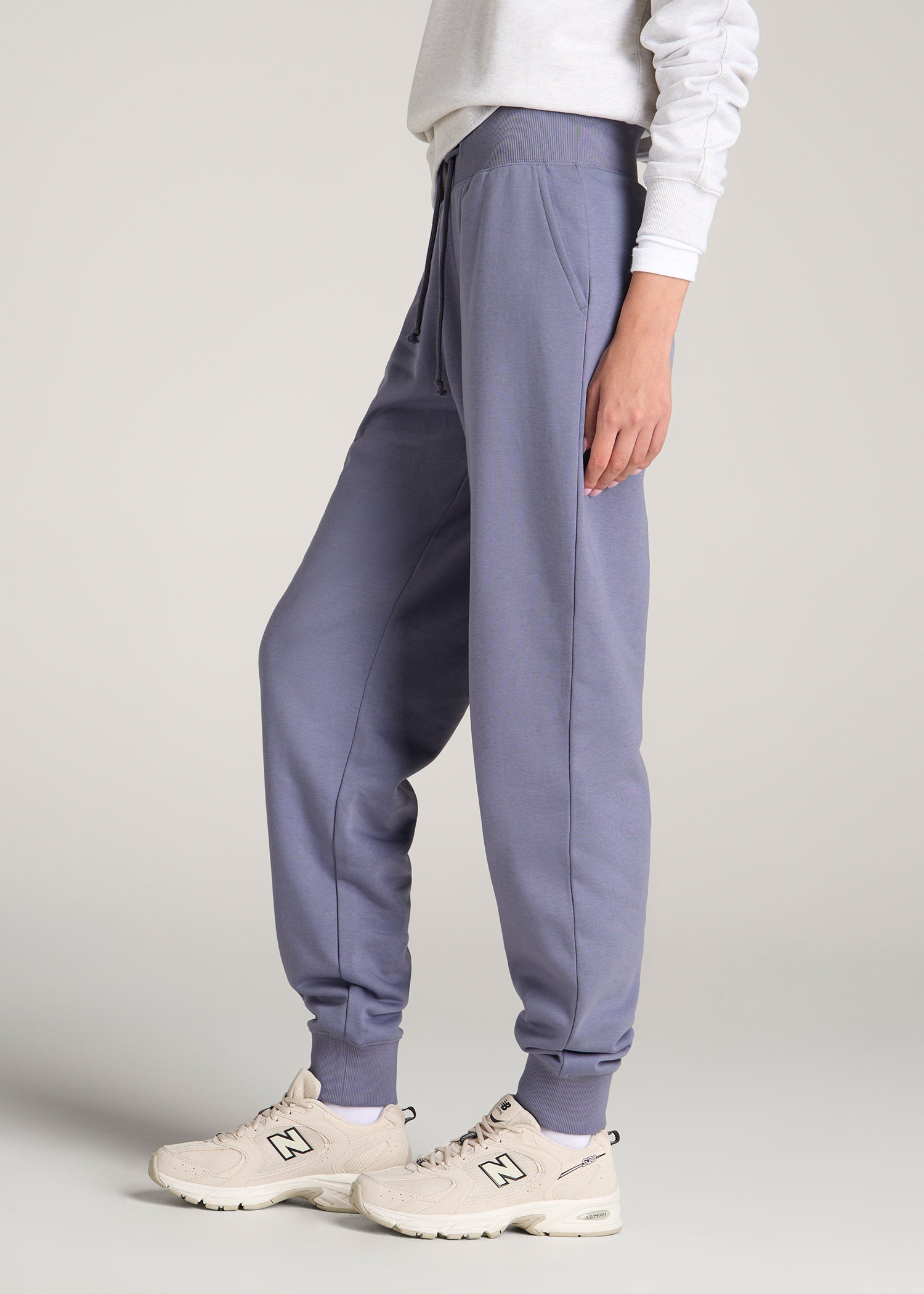 A.T. Basics Athletic Jogger for Tall Women in Blue Granite