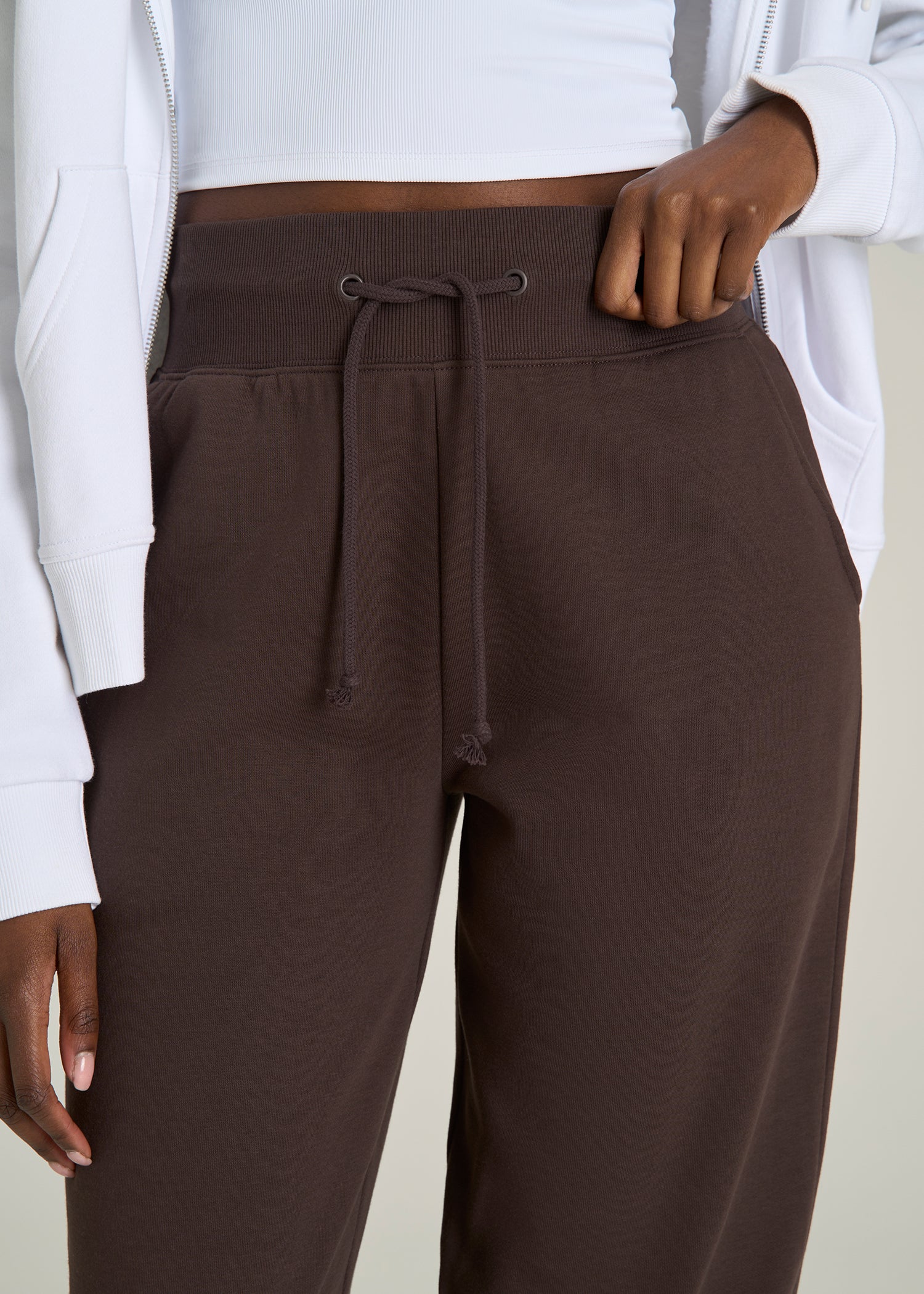 A.T. Basics Athletic Joggers for Tall Women in Espresso