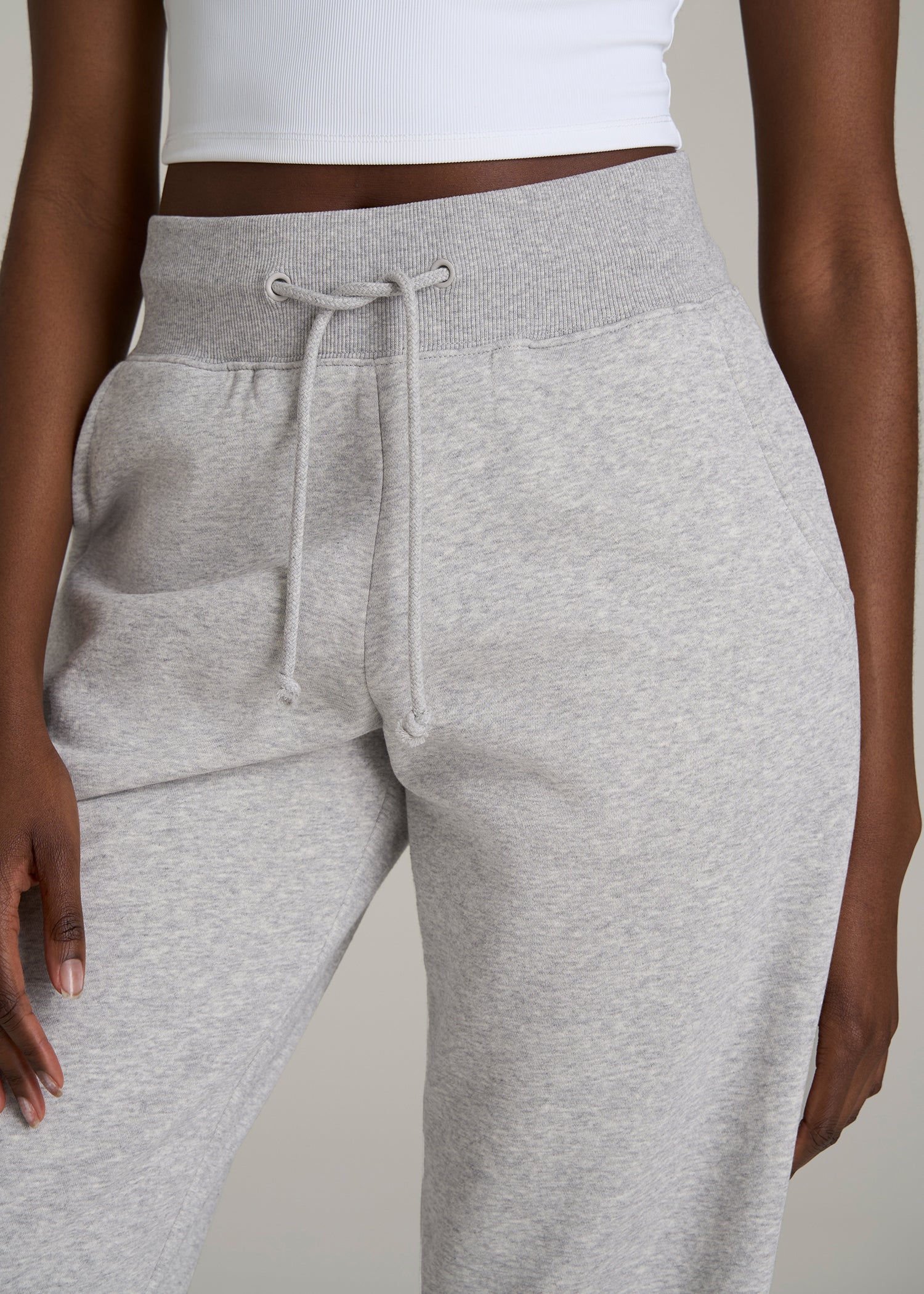 A.T. Basics Athletic Joggers for Tall Women in Grey Mix