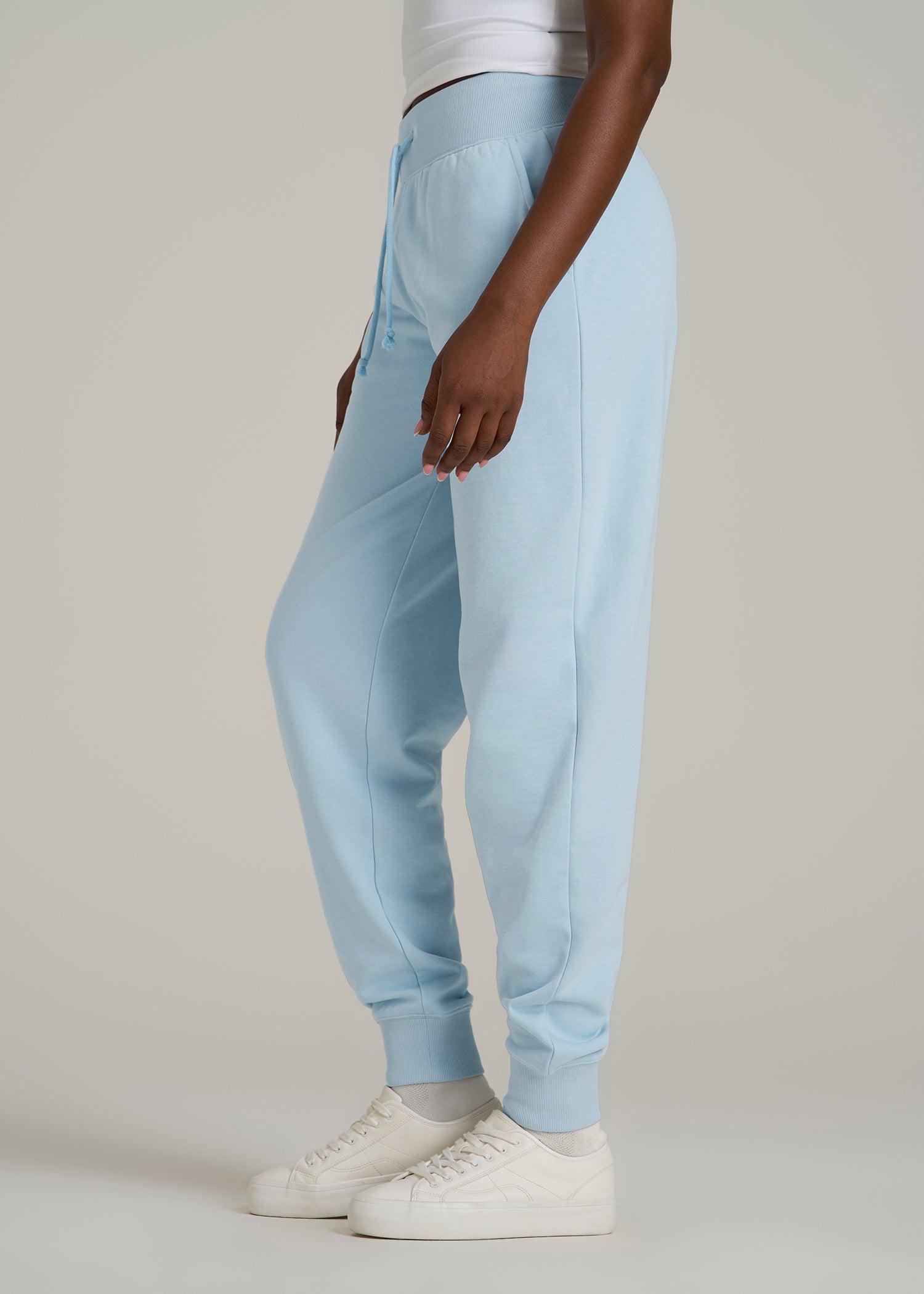 A.T. Basics Athletic Joggers for Tall Women in Ice Blue