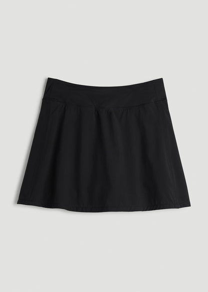 Athletic Skort for Tall Women in Black