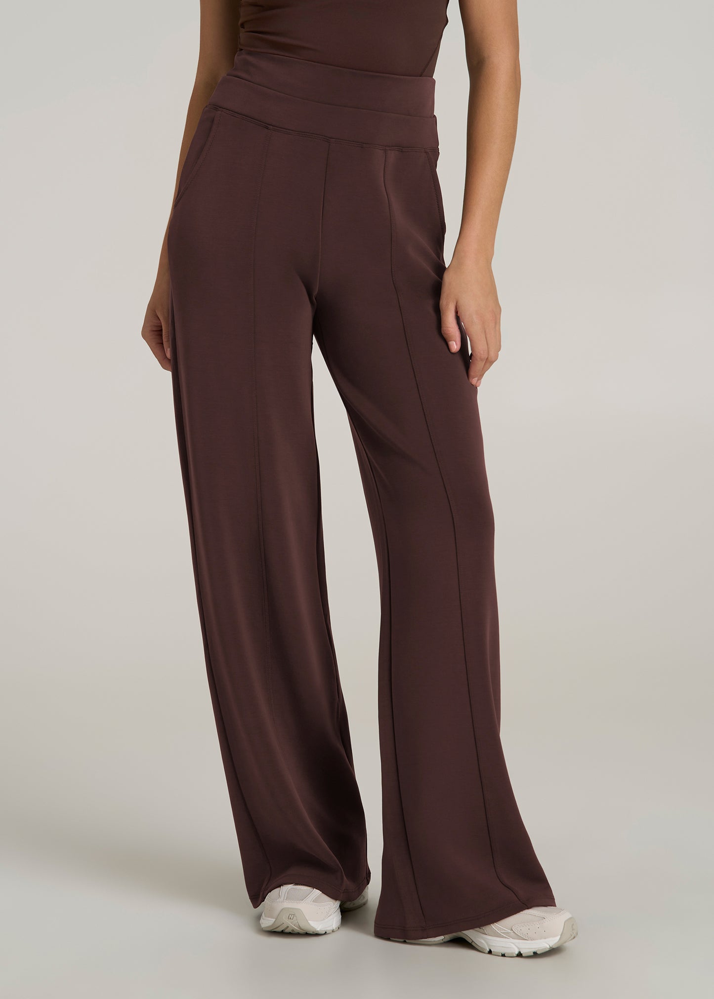 Butter Wide Leg Ultra High Rise Pant for Tall Women in Espresso