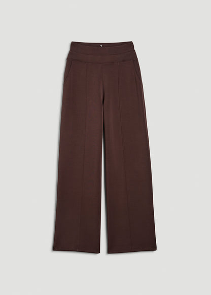 Soft Motion Wide Leg Ultra High Rise Pant for Tall Women in Espresso