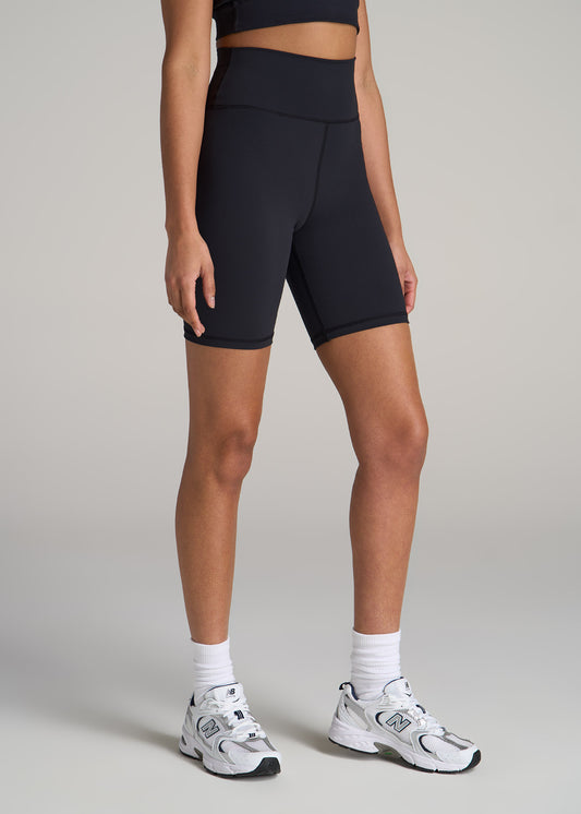 Balance Bike Shorts for Tall Women in Black