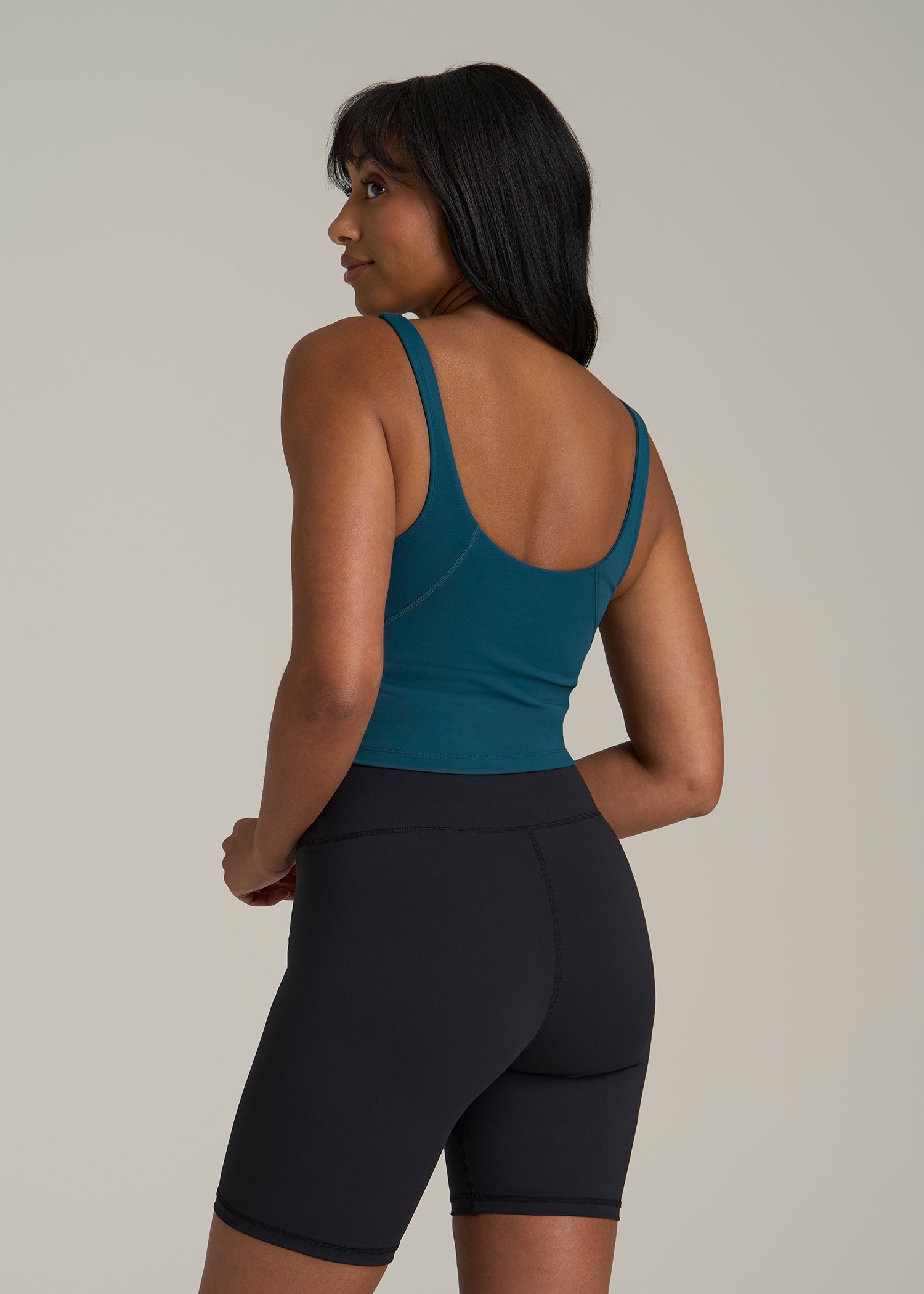 Balance Tank Top for Tall Women in Deep Water