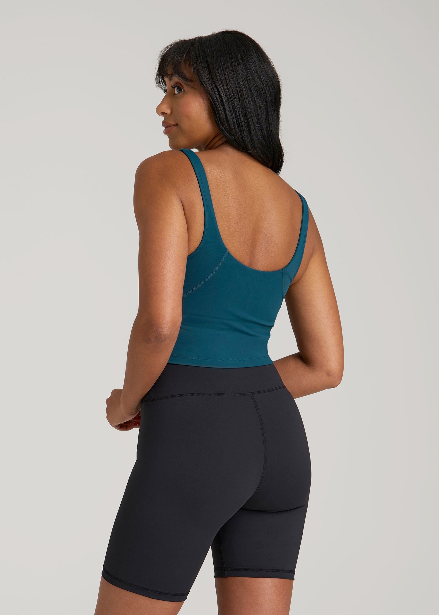 Balance Tank Top for Tall Women in Deep Water