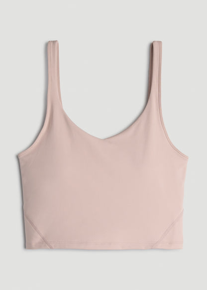 Balance Tank Top for Tall Women in Desert Rose