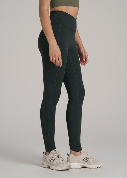 Balance Cross Over Leggings for Tall Women in Pine Grove