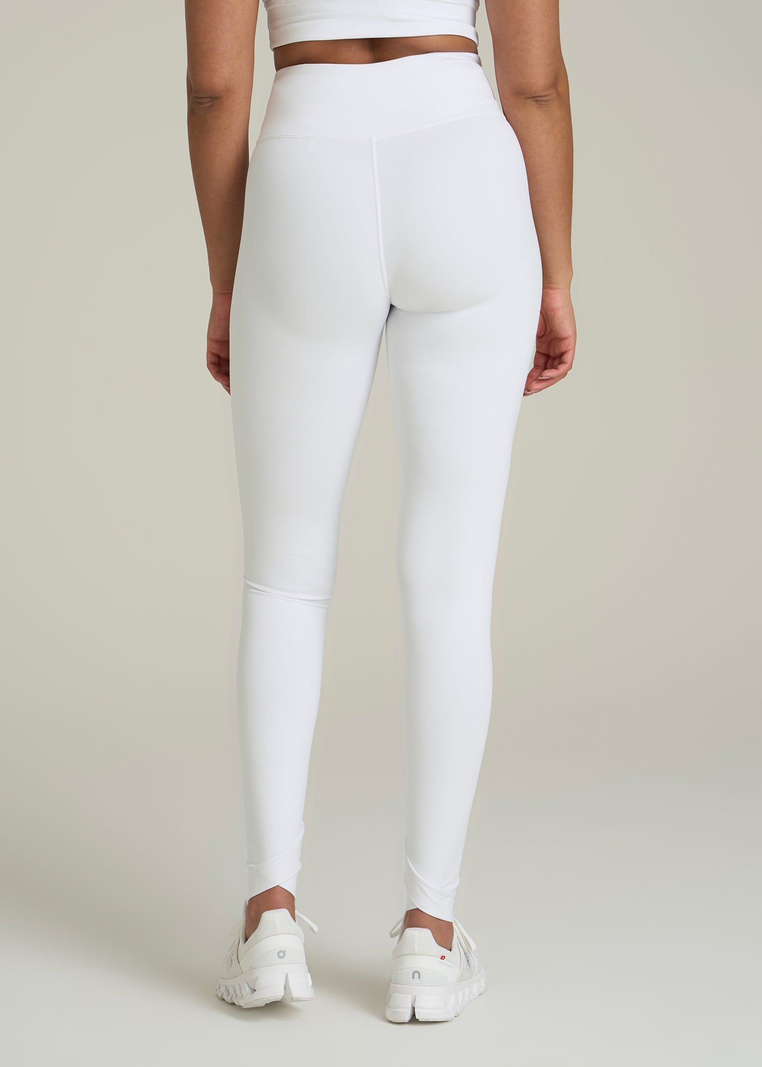 Balance Cross Over Leggings for Tall Women in White