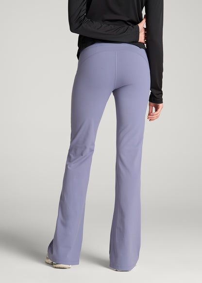 Balance Flare Yoga Pants for Tall Women in Blue Granite