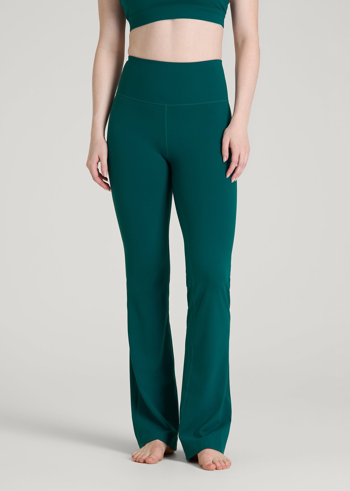 Balance Flare Yoga Pants for Tall Women in Deep Teal – American Tall