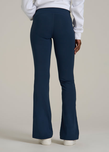 Balance Flare Yoga Pants for Tall Women in Navy Blue